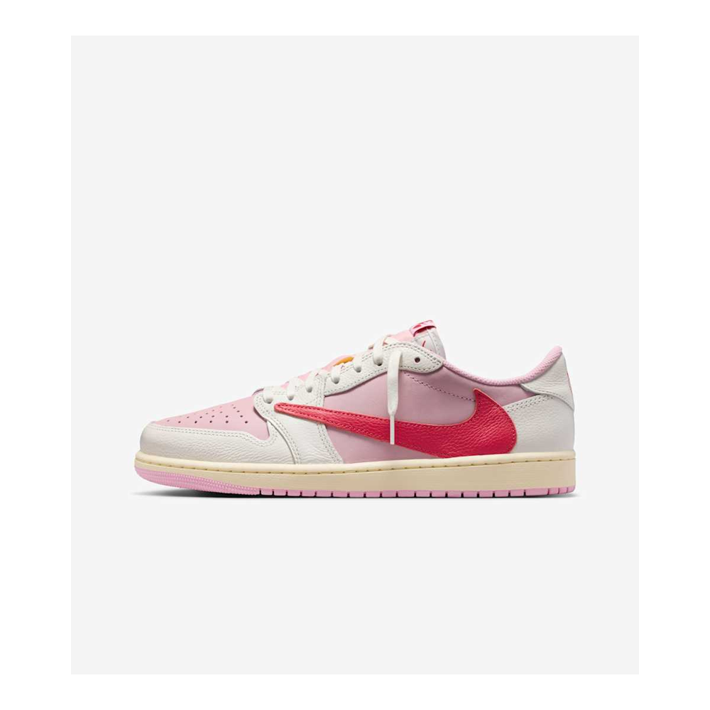 Travis Scott x Air Jordan 1 Retro Low OG 'Sail Tropical Pink' - Image 6