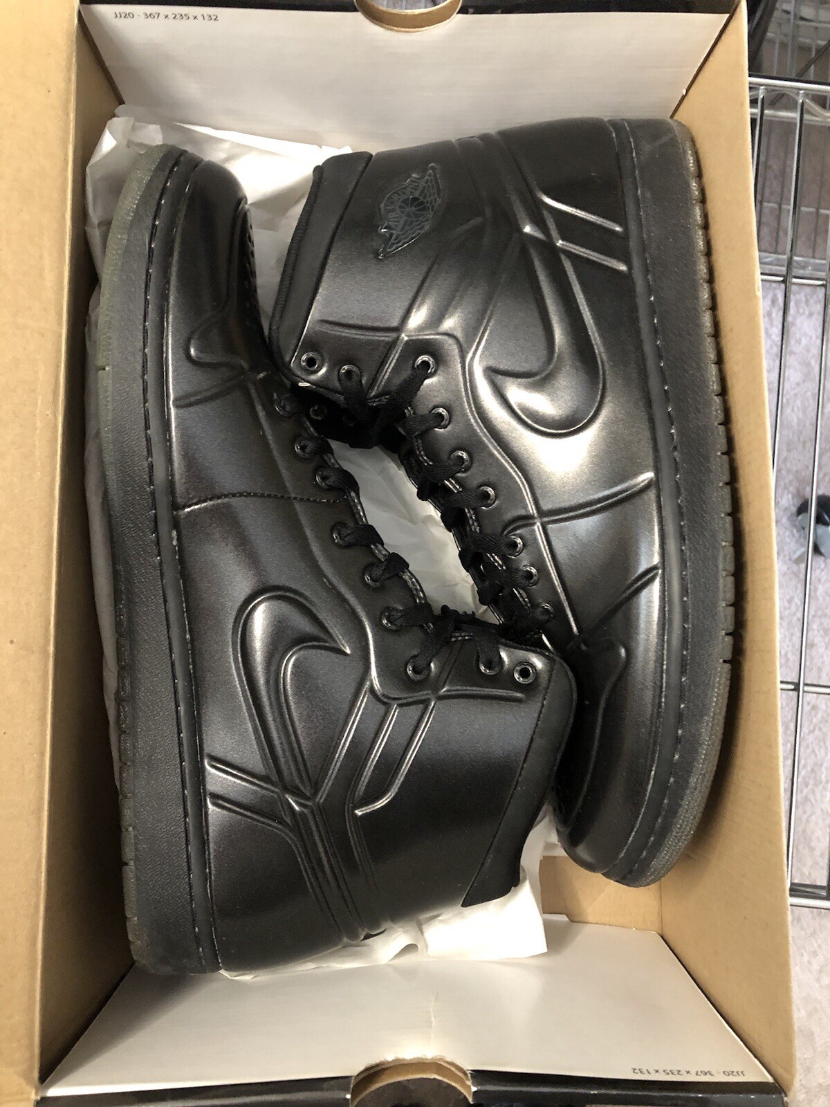 Air Jordan 1 Anodized “Black” Sz 12