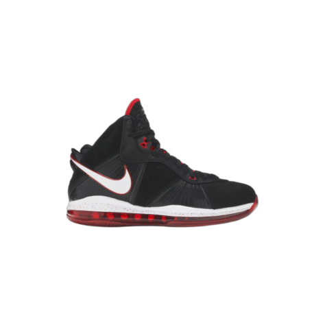 Nike LeBron 8 "Heat" — Black/White-Varsity Red (417098-002)