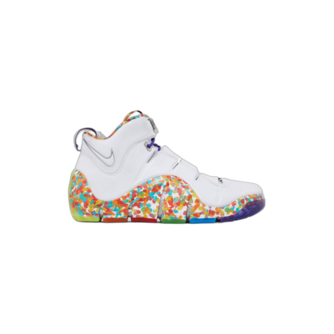 Nike LeBron 4 “Fruity Pebbles” — White/True Red-Mean Green-Varsity Purple (DQ9310-100)