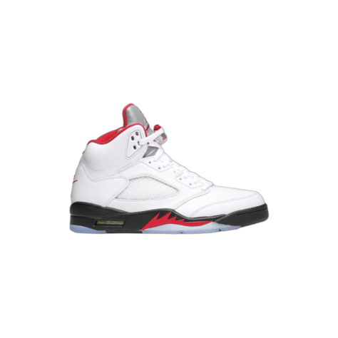 Air Jordan 5 “Fire Red” — White/Fire Red-Black (DA1911-102)