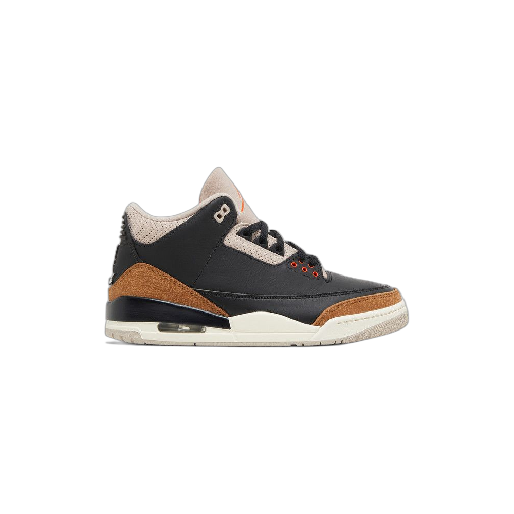 Air Jordan 3 “Desert Elephant” — Black/Rush Orange-Fossil Stone-Sail (CT8532-008)