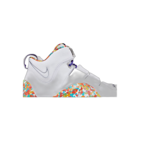 Nike LeBron 4 “Fruity Pebbles” — White/True Red-Mean Green-Varsity Purple (DQ9310-100)
