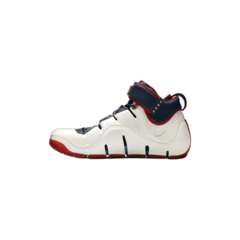Lebron 4 “Playoffs” — WHITE/VARSITY CRIMSON-MIDNIGHT NAVY-METALLIC GOLD (314647-161)