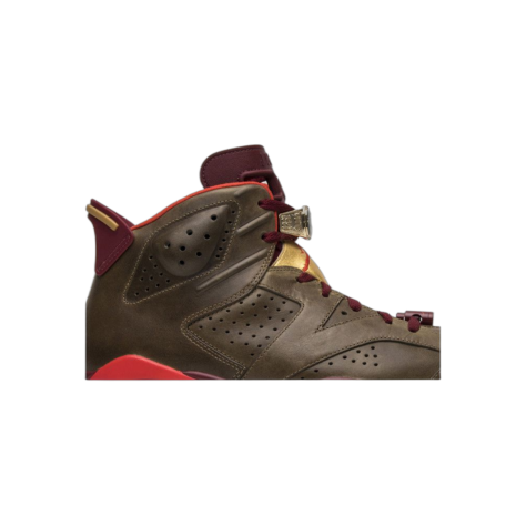 Air Jordan 6 “Cigar” — Raw Umber/Team Red-Metallic Gold-Challenge Red (384664 250)