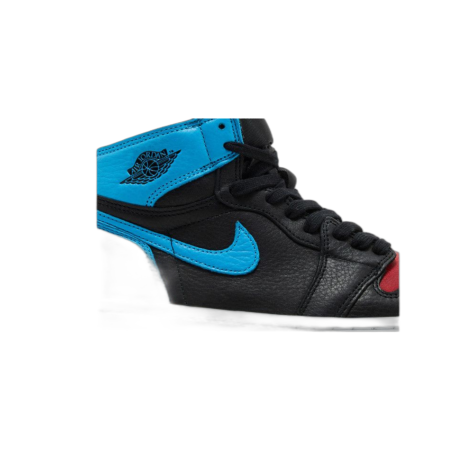 Air Jordan 1 High OG WMNS “UNC To Chicago” — Black/Dark Powder Blue-Gym Red (CD0461-046)