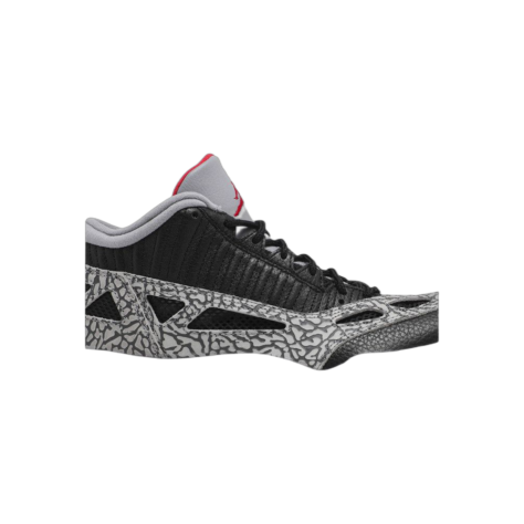 Air Jordan 11 Low IE “Black Cement” — Black/Fire Red-Cement Grey-White (919712-006)