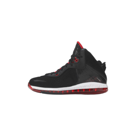 Nike LeBron 8 "Heat" — Black/White-Varsity Red (417098-002)