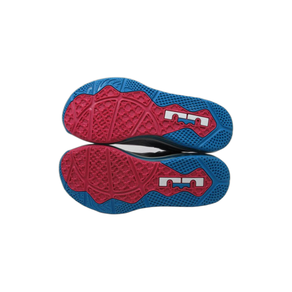 Nike LeBron 9 Low — Wolf Grey/White-Dynamic Blue-Fireberry (510811-002)