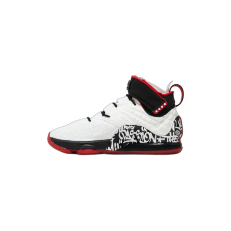Nike LeBron 17 “Graffiti” — White/University Red-Black (CT6052-100)