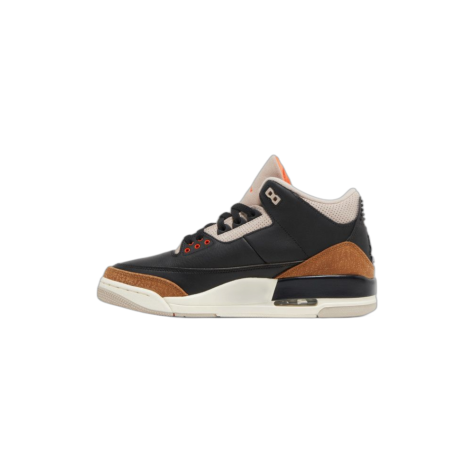 Air Jordan 3 “Desert Elephant” — Black/Rush Orange-Fossil Stone-Sail (CT8532-008)