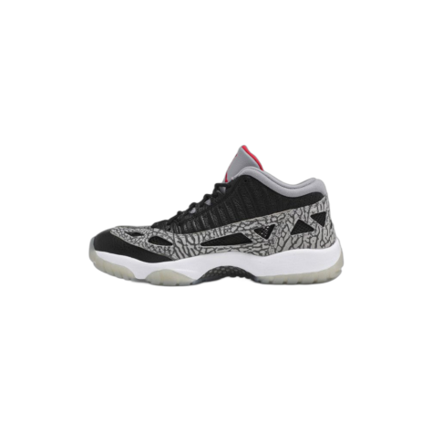 Air Jordan 11 Low IE “Black Cement” — Black/Fire Red-Cement Grey-White (919712-006)
