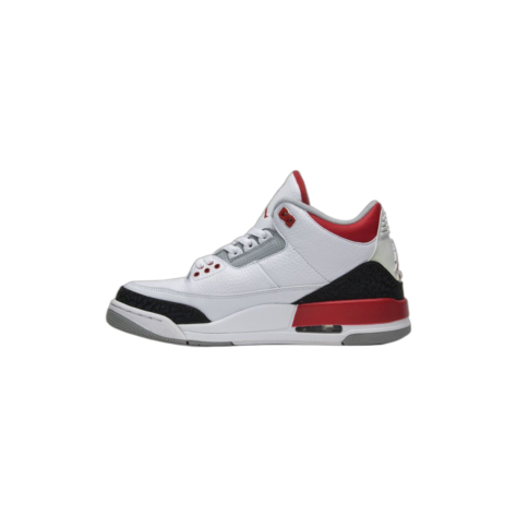 Air Jordan 3 “Fire Red” — White/Fire Red-Silver-Black (136064-120)