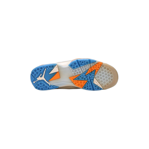 Air Jordan 7 — Pearl White/Bright Ceramic-Pacific Blue (304775-281)