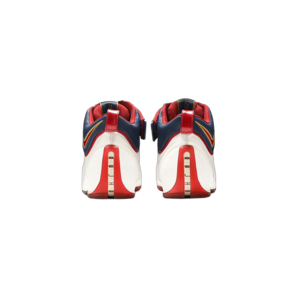 Lebron 4 “Playoffs” — WHITE/VARSITY CRIMSON-MIDNIGHT NAVY-METALLIC GOLD (314647-161)