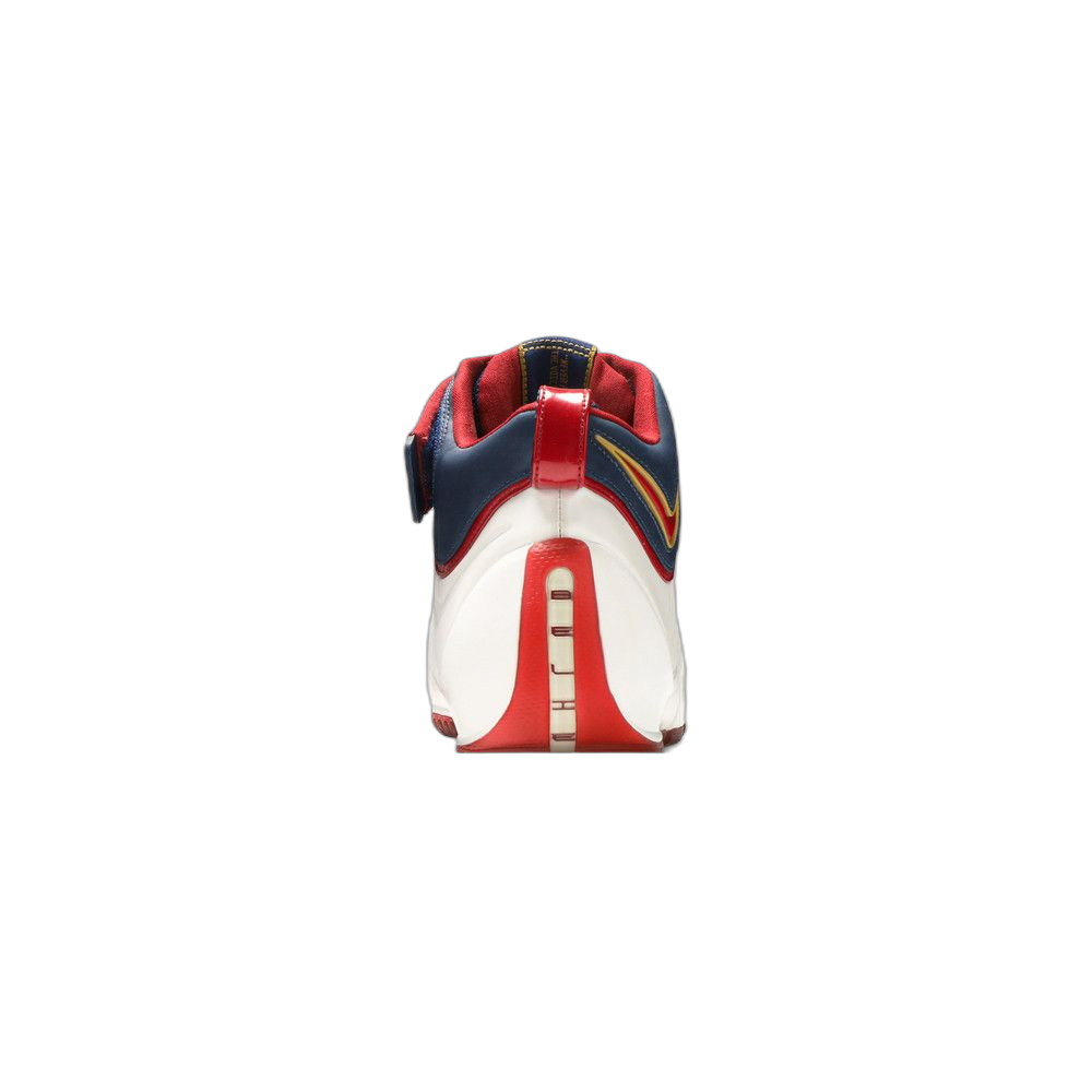 Lebron 4 “Playoffs” — WHITE/VARSITY CRIMSON-MIDNIGHT NAVY-METALLIC GOLD (314647-161)