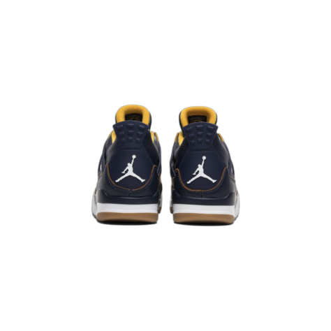 Air Jordan 4 “Dunk From Above” — Midnight Navy/Varsity Maize-White-Metallic Gold Star (308497-425)