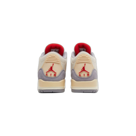 Air Jordan 3 “Muslin” — Muslin/University Red-Cement Grey-Sail (DH7139-100)