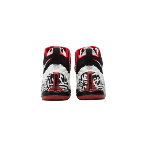 Nike LeBron 17 “Graffiti” — White/University Red-Black (CT6052-100)