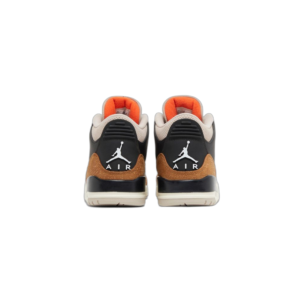 Air Jordan 3 “Desert Elephant” — Black/Rush Orange-Fossil Stone-Sail (CT8532-008)