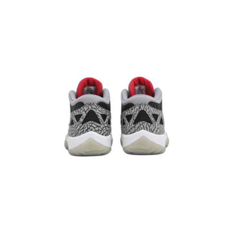 Air Jordan 11 Low IE “Black Cement” — Black/Fire Red-Cement Grey-White (919712-006)