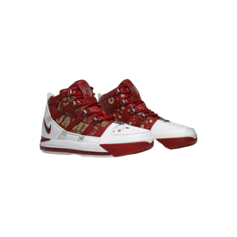 Nike Lebron Zoom 3 — White/Varsity Red-Chrome (312147-163)