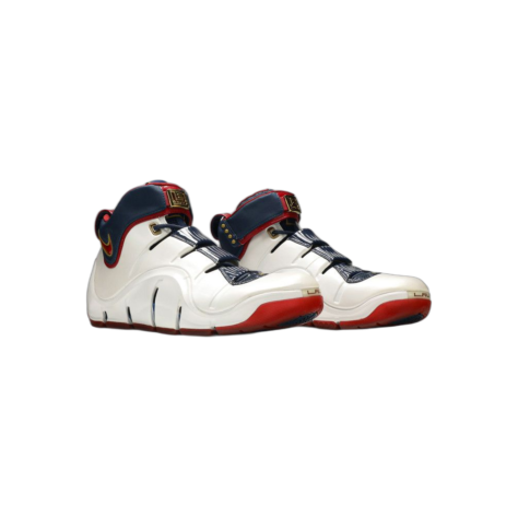 Lebron 4 “Playoffs” — WHITE/VARSITY CRIMSON-MIDNIGHT NAVY-METALLIC GOLD (314647-161)