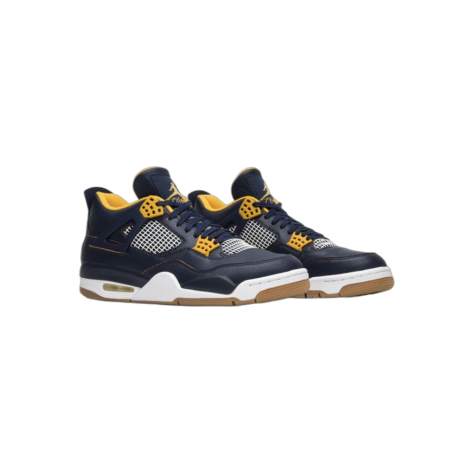 Air Jordan 4 “Dunk From Above” — Midnight Navy/Varsity Maize-White-Metallic Gold Star (308497-425)