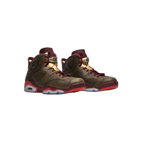 Air Jordan 6 “Cigar” — Raw Umber/Team Red-Metallic Gold-Challenge Red (384664-250)