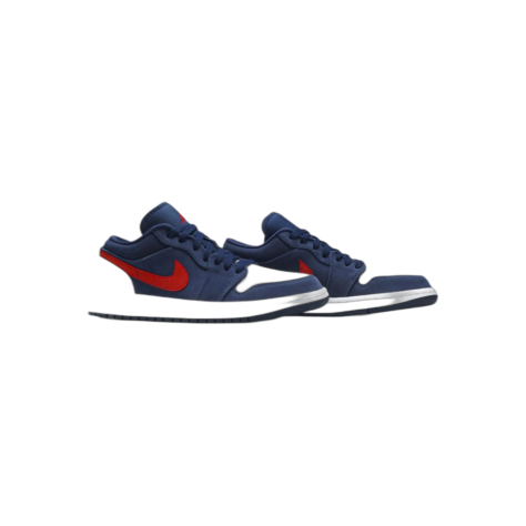 Air Jordan 1 Low — Midnight Navy/Gym Red-White (CZ8454-400)