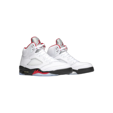 Air Jordan 5 “Fire Red” — White/Fire Red-Black (DA1911-102)