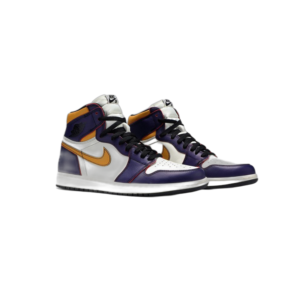 Nike SB x Air Jordan 1 “LA to Chicago” — Court Purple/Sail-University Gold-Black (CD6578-507)