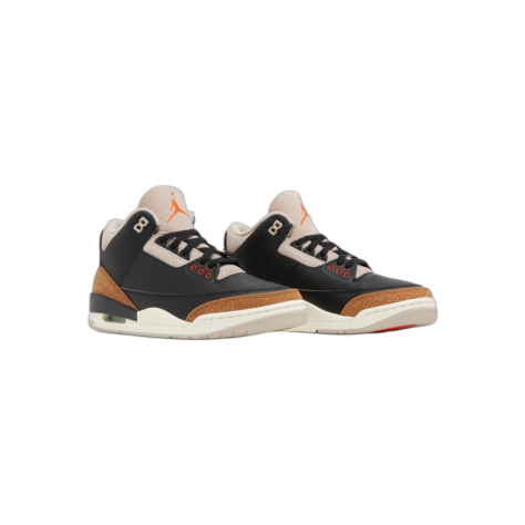 Air Jordan 3 “Desert Elephant” — Black/Rush Orange-Fossil Stone-Sail (CT8532-008)