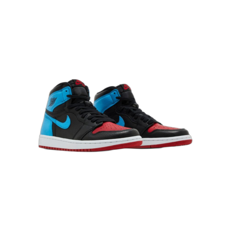 Air Jordan 1 High OG WMNS “UNC To Chicago” — Black/Dark Powder Blue-Gym Red (CD0461-046)