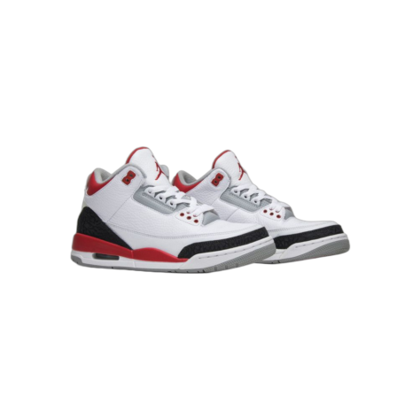 Air Jordan 3 “Fire Red” — White/Fire Red-Silver-Black (136064-120)