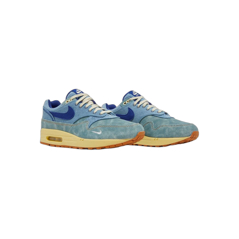 Nike Air Max 1 “Dirty Denim” — Mineral Slate/Deep Royal Blue-Lemon Wash (DV3050-300)