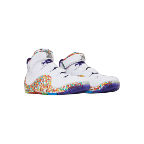 Nike LeBron 4 “Fruity Pebbles” — White/True Red-Mean Green-Varsity Purple (DQ9310-100)