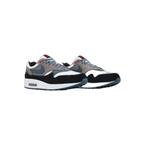 Nike Air Max 1 "Escape Treeline" — White/State Blue-Black-Soft Grey (FJ0698-100)