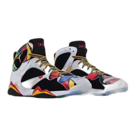 Air Jordan 7 Retro "Miró" White and Multi-Color