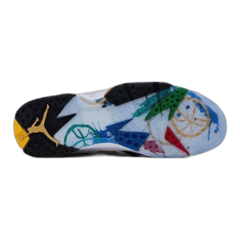 Air Jordan 7 Retro "Miró" White and Multi-Color