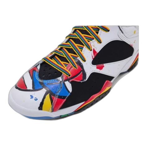 Air Jordan 7 Retro "Miró" White and Multi-Color