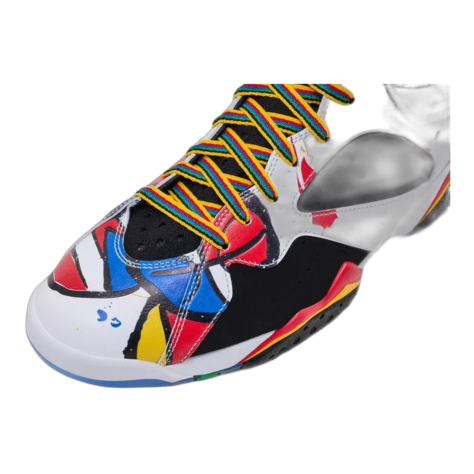 Air Jordan 7 Retro "Miró" White and Multi-Color