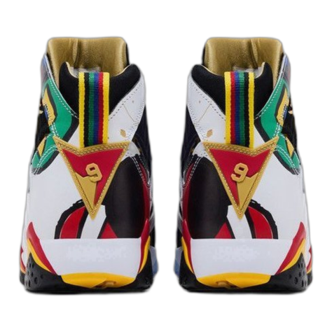 Air Jordan 7 Retro "Miró" White and Multi-Color