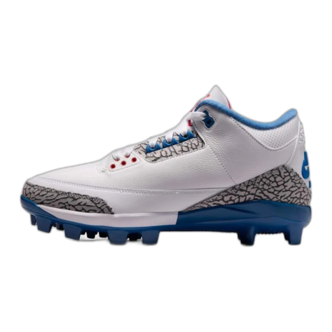 Jordan 3 Retro MCS "True Blue" Baseball Cleats