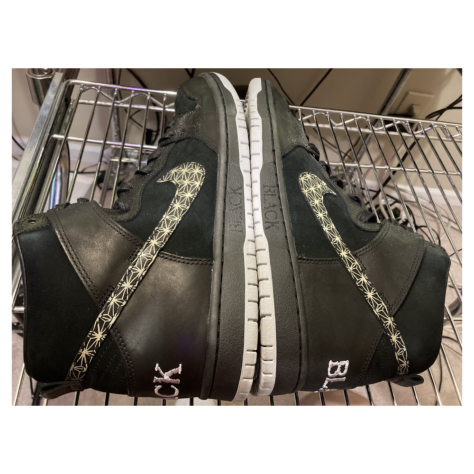 Black Bar x Nike SB Dunk High — (AH9613-002)
