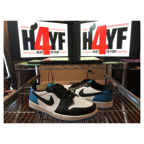 Air Jordan 1 Low OG “UNC” — White/Dark Powder Blue-Black (CZ0790-104)
