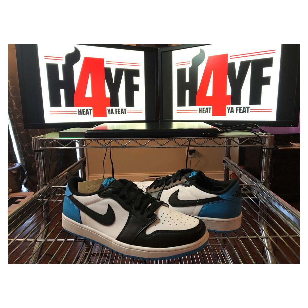 Air Jordan 1 Low OG “UNC” — White/Dark Powder Blue-Black (CZ0790-104)