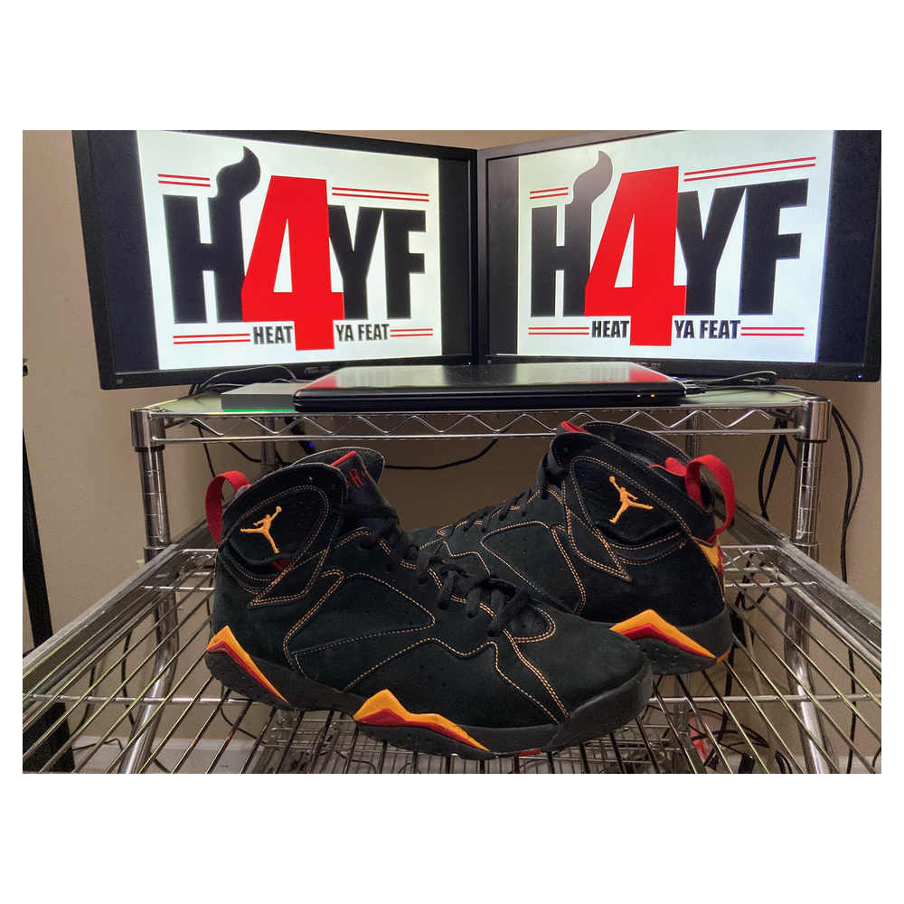 Air Jordan 7 “Citrus” — Black/Citrus-Varsity Red (304775-081)