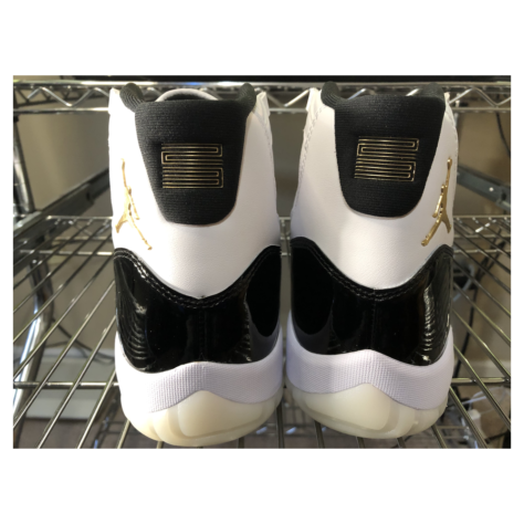 Air Jordan 11 “Gratitude” — White/Black-Metallic Gold (CT8012-170)