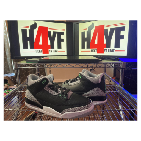 Air Jordan 3 “Green Glow” — Black/Green Glow-Wolf Grey-White (CT8532-031)